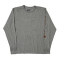 T-shirt ample à manches longues - Coton gris 2XL