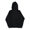 Sweat à capuche noir pour femme, coupe droite, manches longues en coton