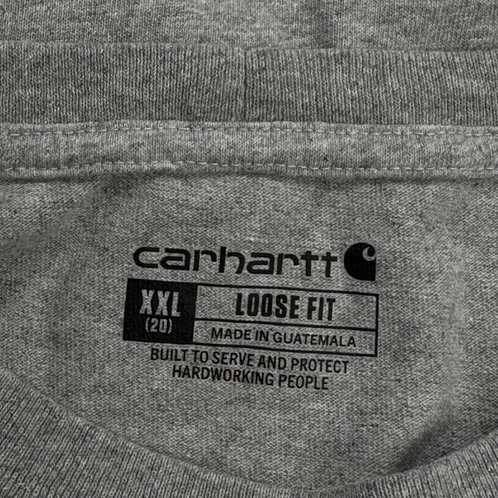 T-shirt ample à manches longues - Coton gris 2XL