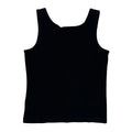 Gilet sans manches pour femme XS noir coton décontracté col rond coupe classique