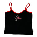 Débardeur femme graphique coton noir coupe classique décontracté streetwear XL