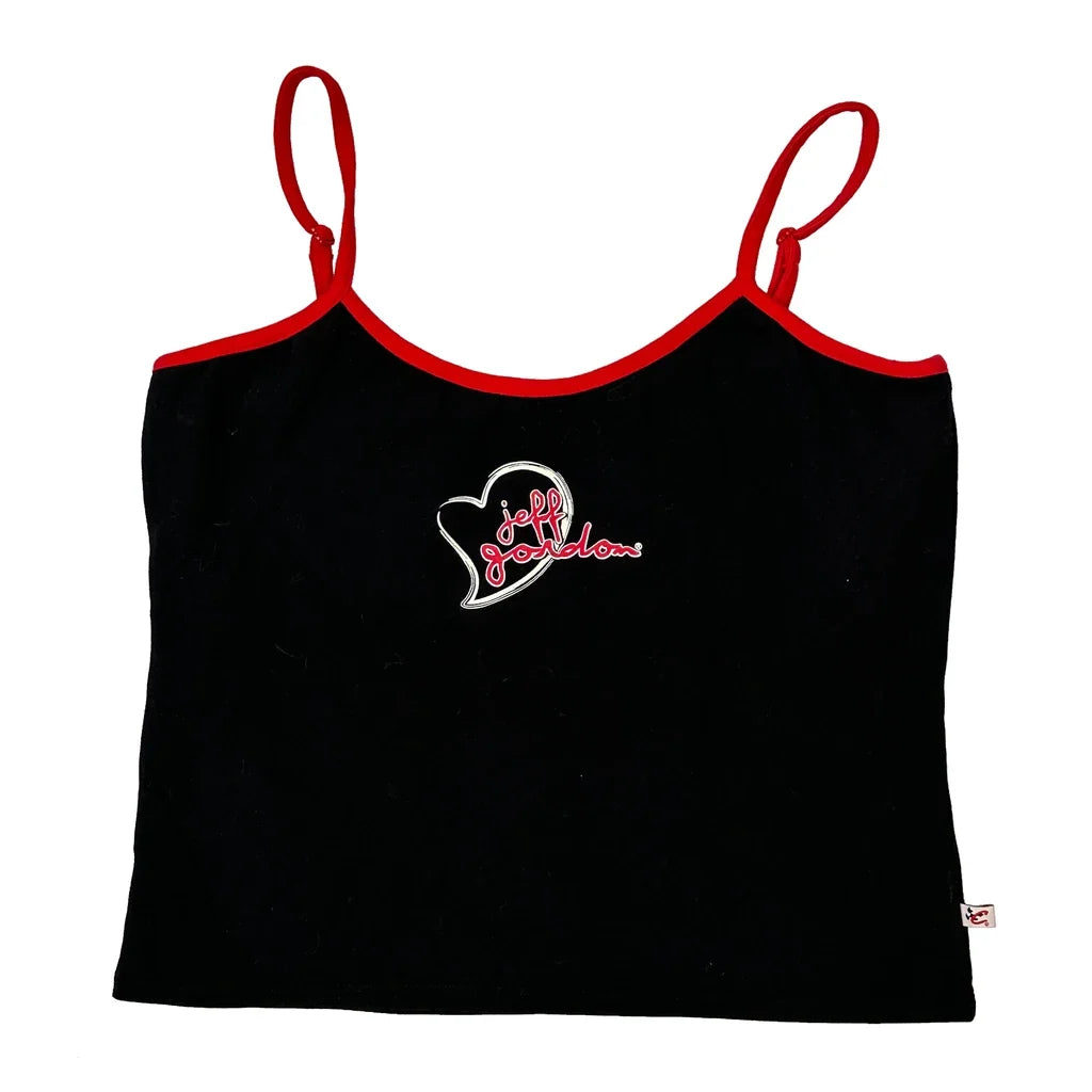 Débardeur femme graphique coton noir coupe classique décontracté streetwear XL
