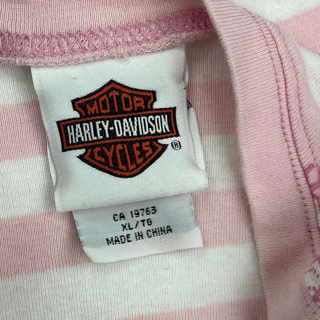 Débardeur rayé XL Rose Coton Col en V Femme