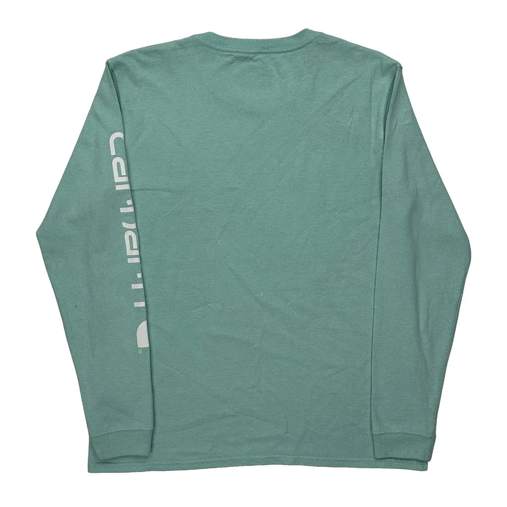 T-shirt à manches longues - Coton vert moyen pour femme