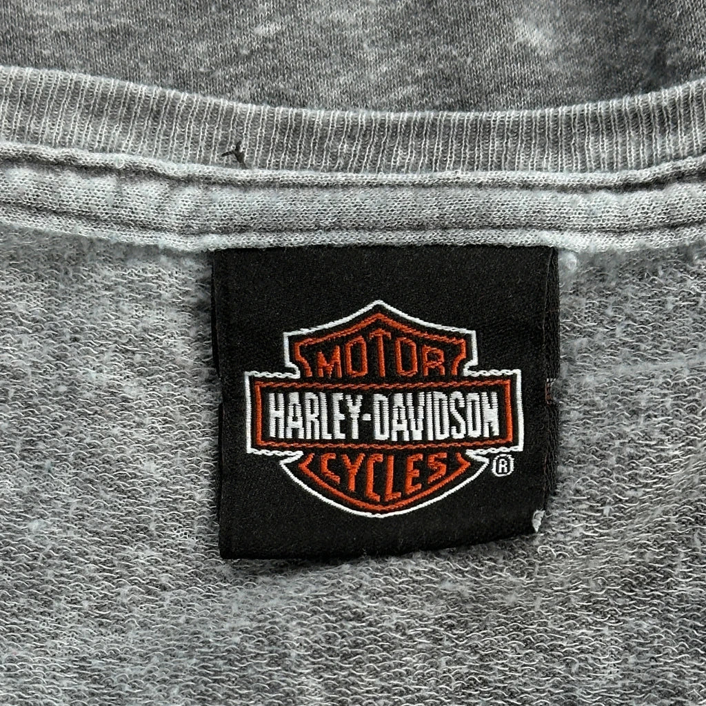 T-shirt manches longues col en V femme, coupe droite, coton gris décontracté XL