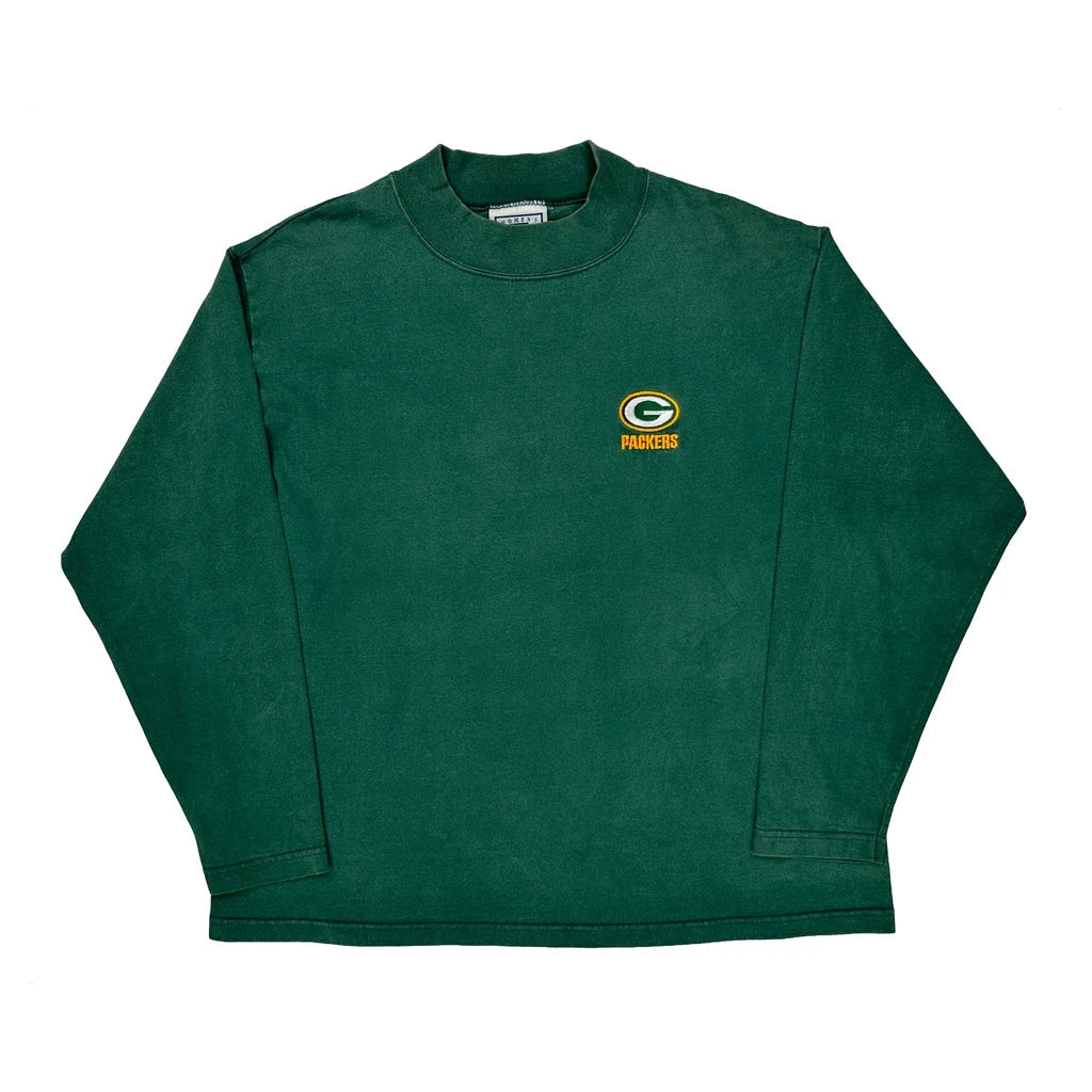 T-shirt à manches longues Green Bay Packers femme XL coton vert