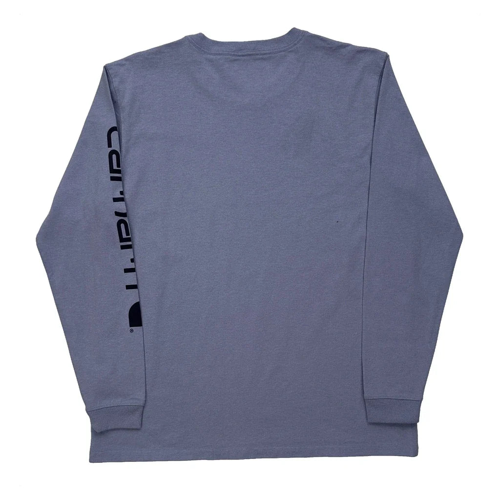 T-shirt à manches longues grande taille violet coton décontracté femme