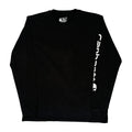 T-shirt Femme Col Rond Manches Longues Coton Noir Coupe Droite