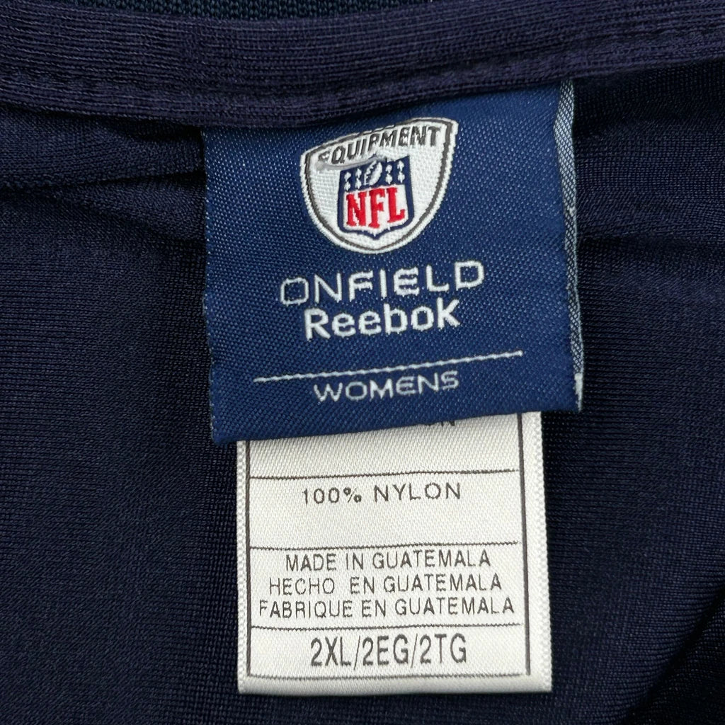 Maillot de football NFL pour femme, marine, manches courtes, col rond, taille 2XL