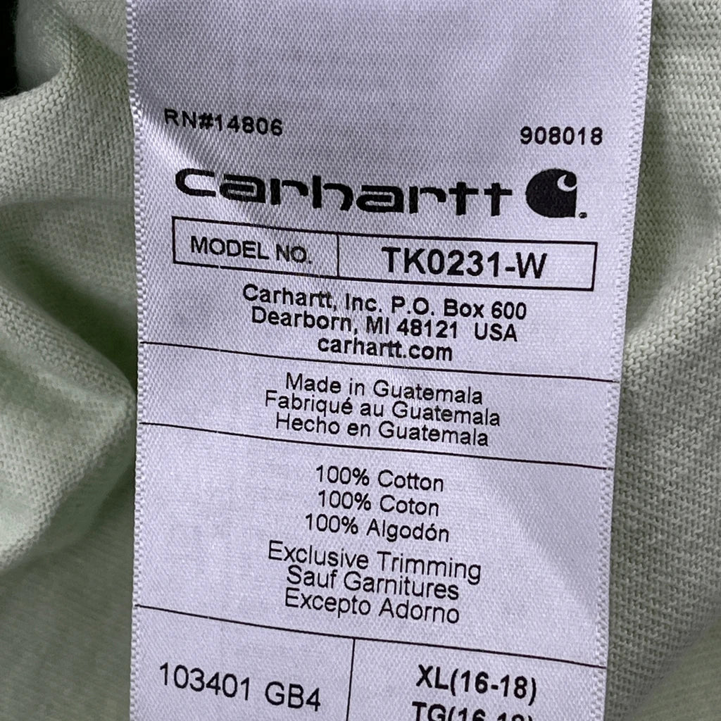 T-Shirt Femme Manches Longues XL Vert Coton Col Rond Décontracté