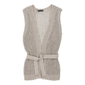 Haut en crochet beige vintage, taille M, coton, style années 1990