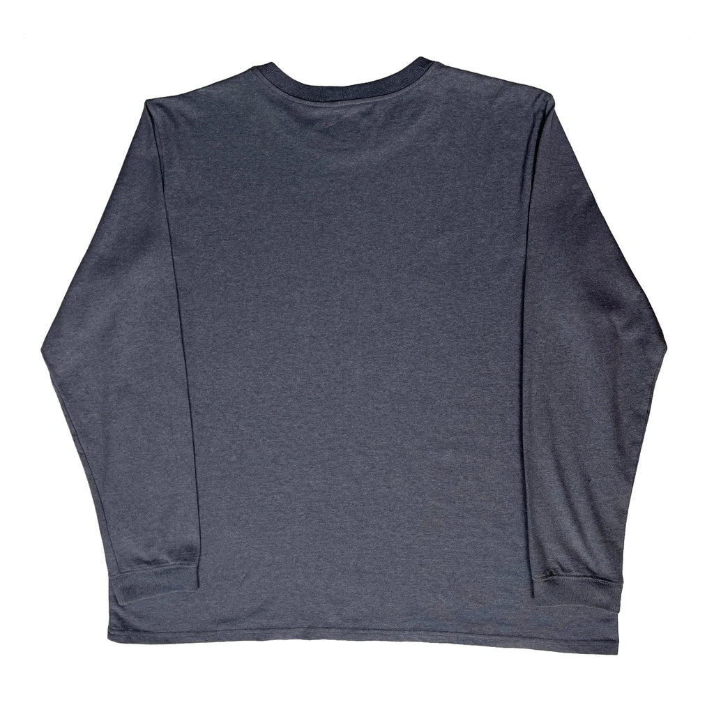 T-shirt à manches longues Femme Coton Gris Col Rond 2XL
