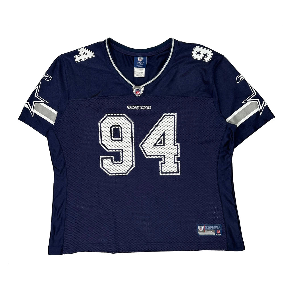 Maillot de football NFL pour femme, marine, manches courtes, col rond, taille 2XL