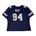 Maillot de football NFL pour femme, marine, manches courtes, col rond, taille 2XL