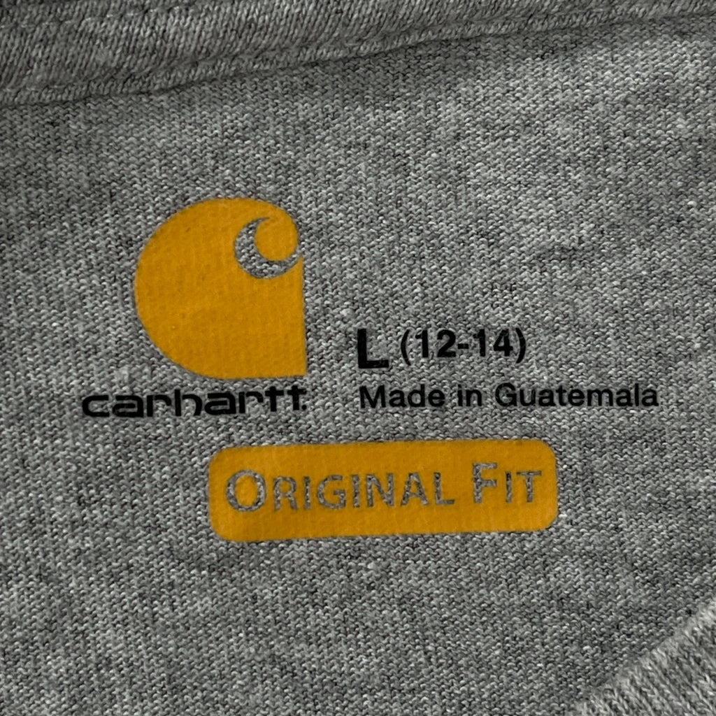 T-shirt à manches longues - Col rond en coton gris grande taille pour femme