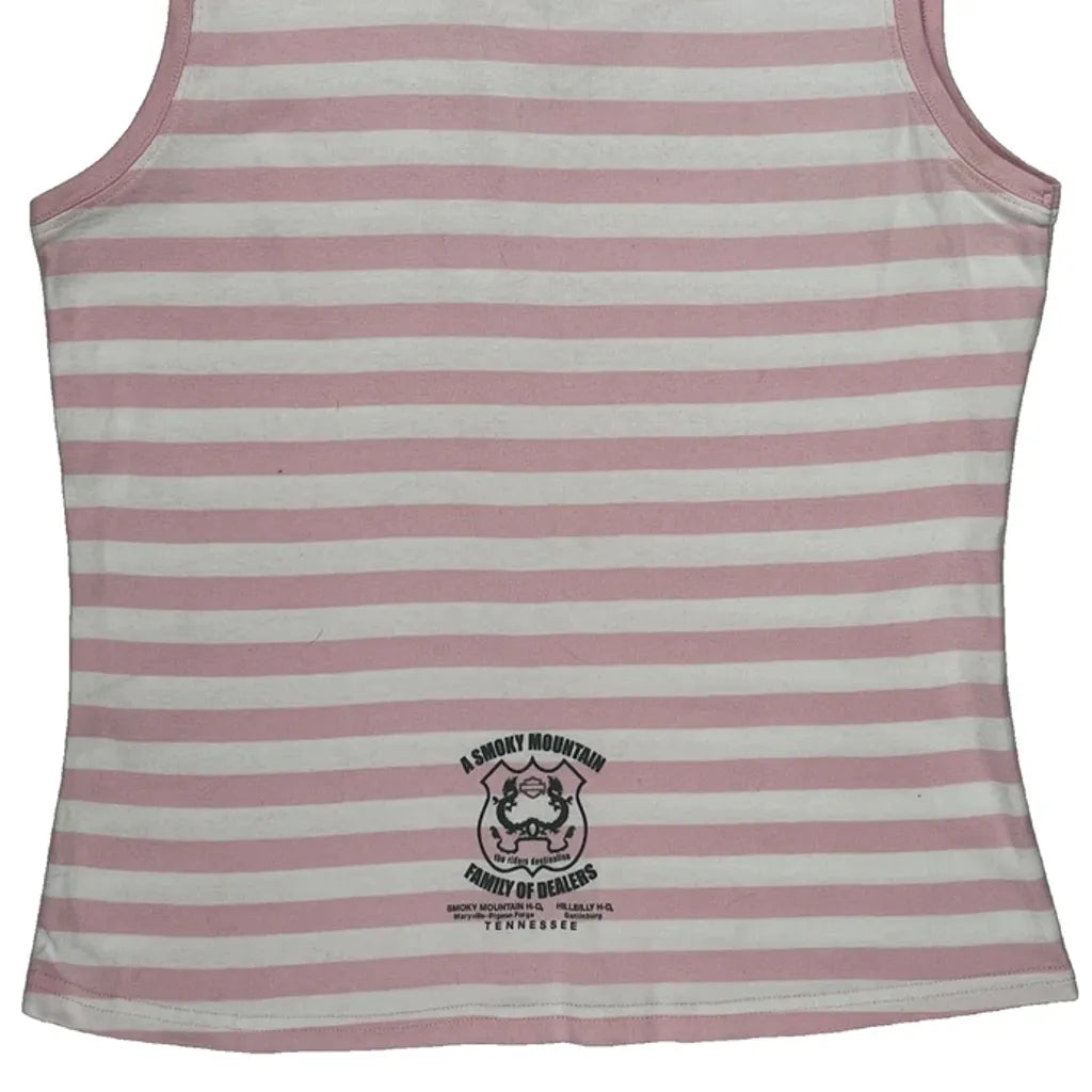 Débardeur rayé XL Rose Coton Col en V Femme