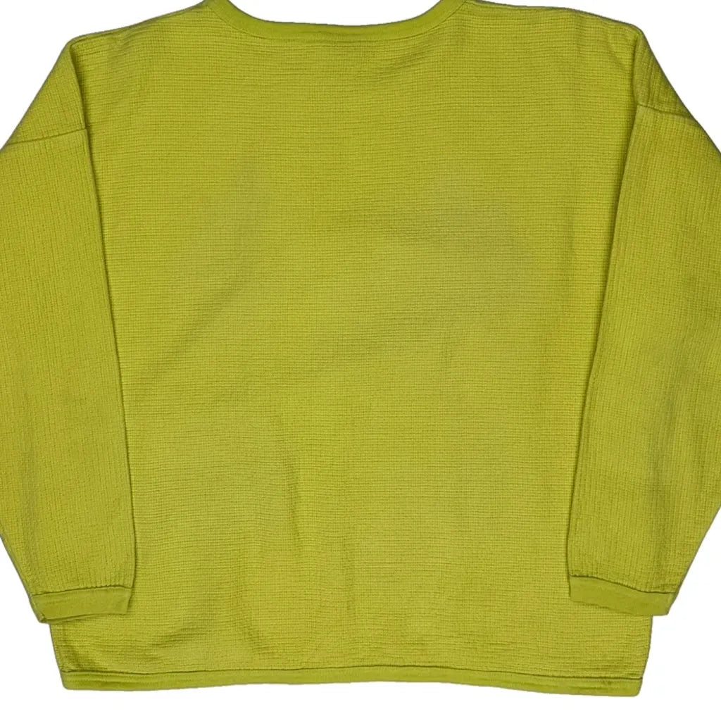 T-shirt à manches longues motif Mickey Mouse floral, taille L, coton jaune