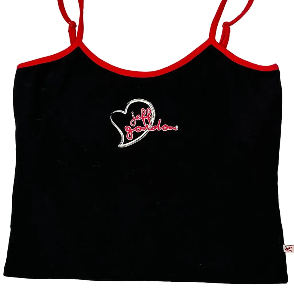 Débardeur femme graphique coton noir coupe classique décontracté streetwear XL