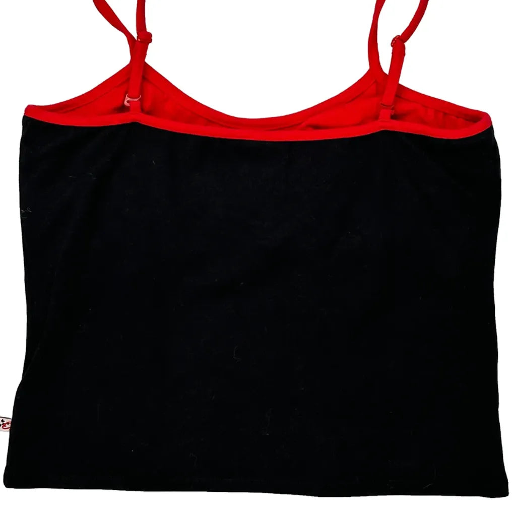 Débardeur femme graphique coton noir coupe classique décontracté streetwear XL