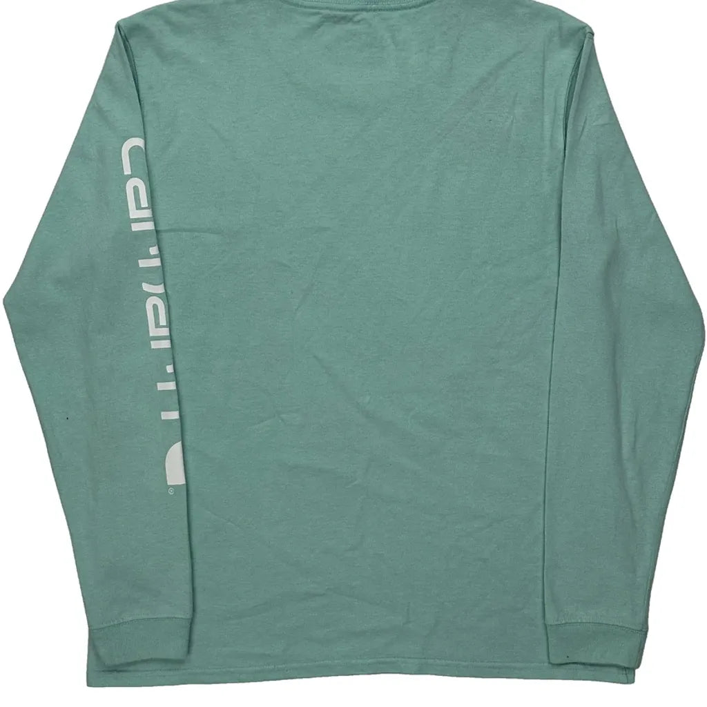 T-shirt à manches longues - Coton vert moyen pour femme