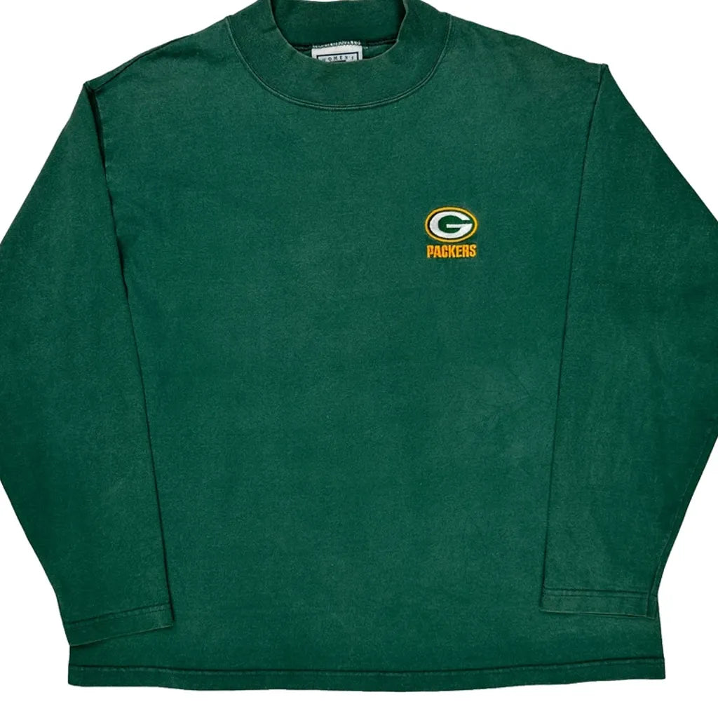 T-shirt à manches longues Green Bay Packers femme XL coton vert