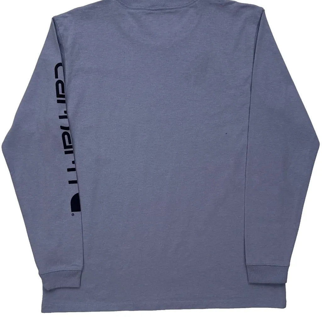 T-shirt à manches longues grande taille violet coton décontracté femme