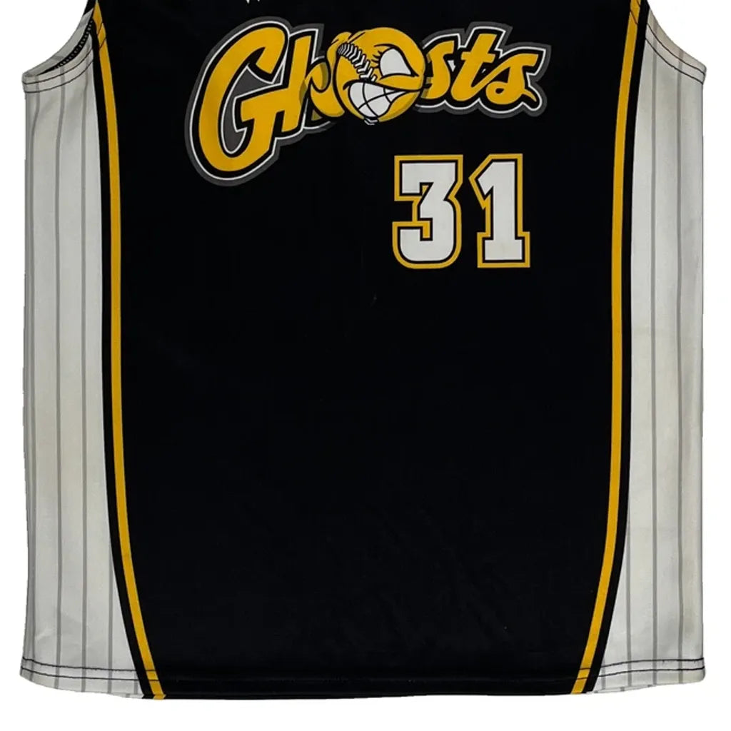 Maillot imprimé "Waterloo Ghosts" – Petit, Noir, Polyester
