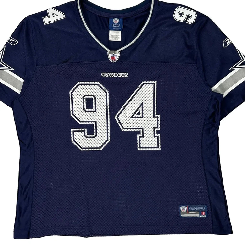 Maillot de football NFL pour femme, marine, manches courtes, col rond, taille 2XL