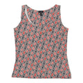 Gilet graphique XL rose mélange de coton femme