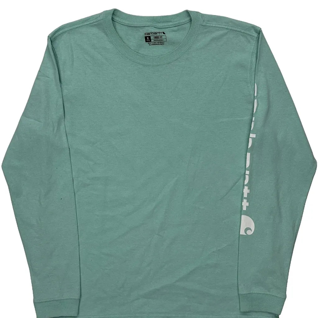 T-shirt à manches longues - Coton vert moyen pour femme