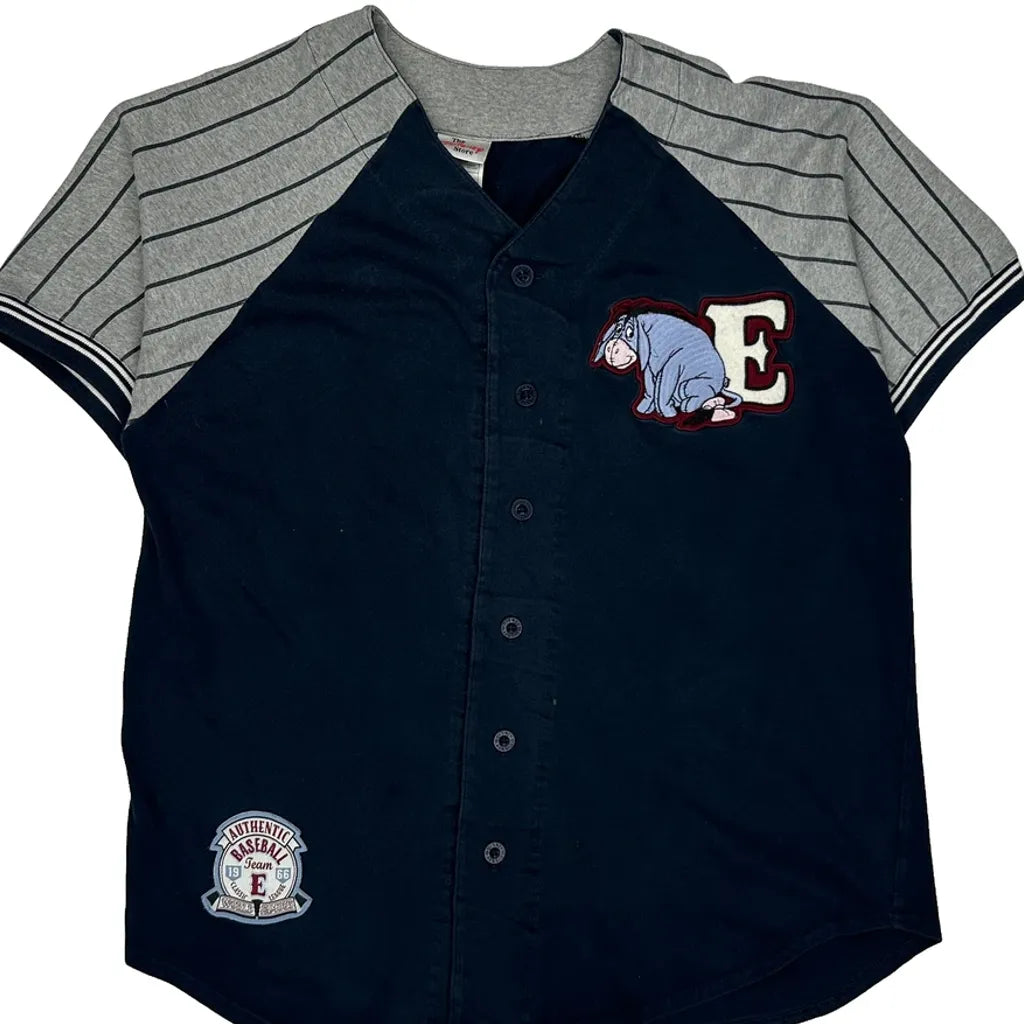 Maillot de baseball Winnie l'Ourson Tigrou, taille S, bleu marine, coton, manches courtes