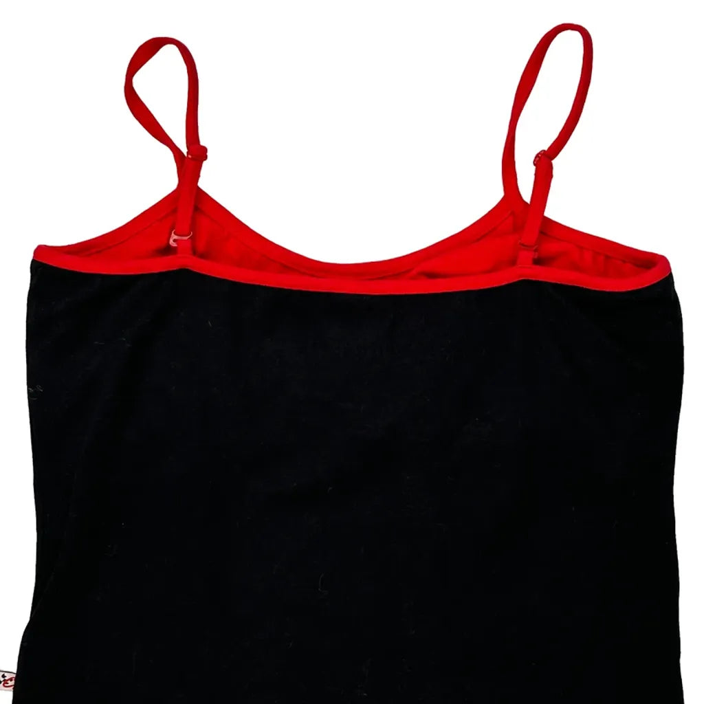 Débardeur femme graphique coton noir coupe classique décontracté streetwear XL