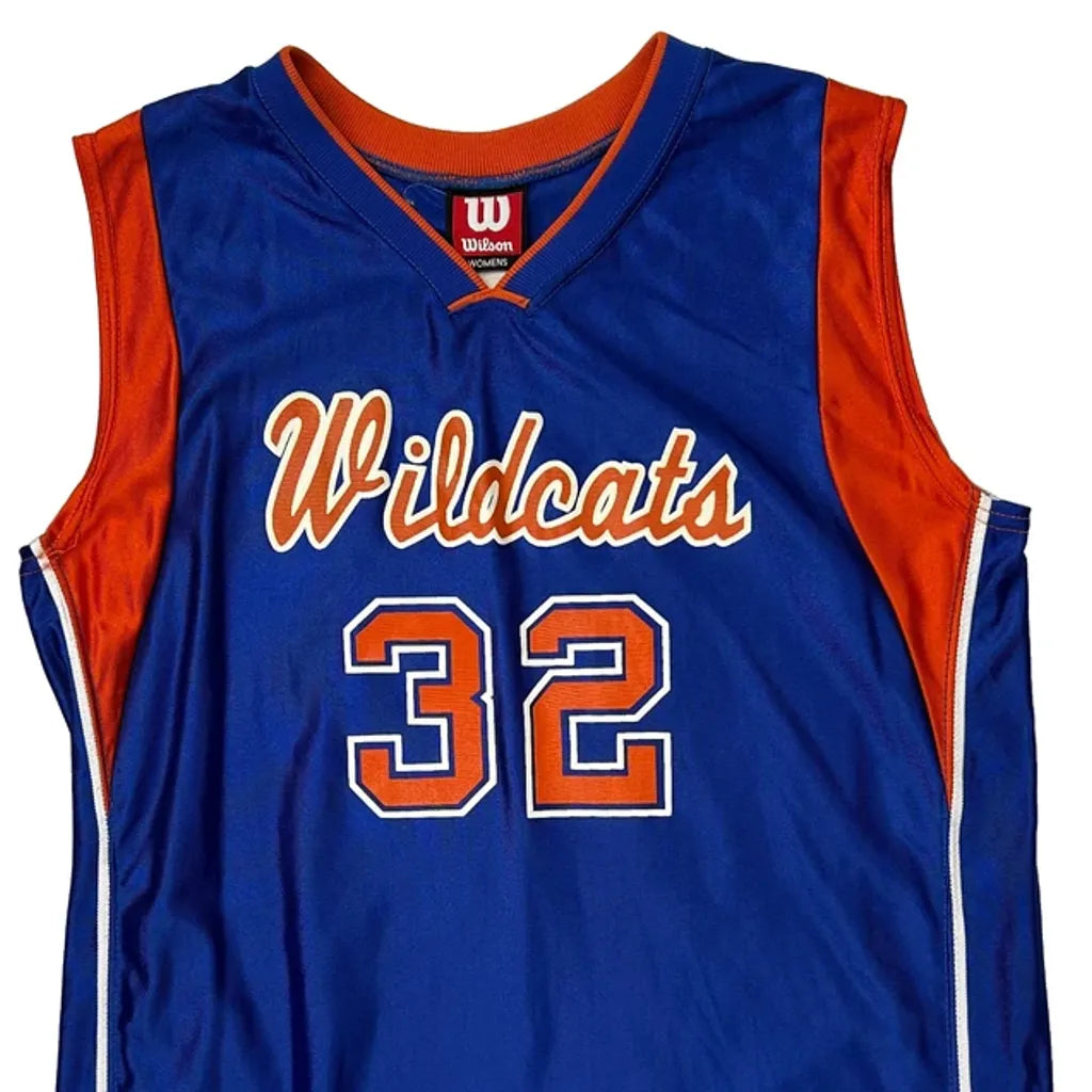 Maillot sans manches Wildcats Col en V Grand Bleu Polyester Athlétique Femme