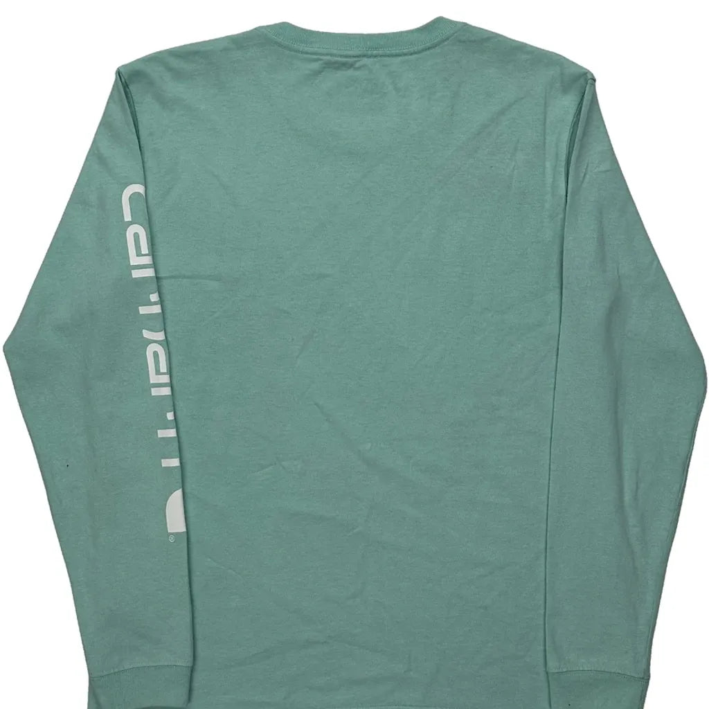 T-shirt à manches longues - Coton vert moyen pour femme