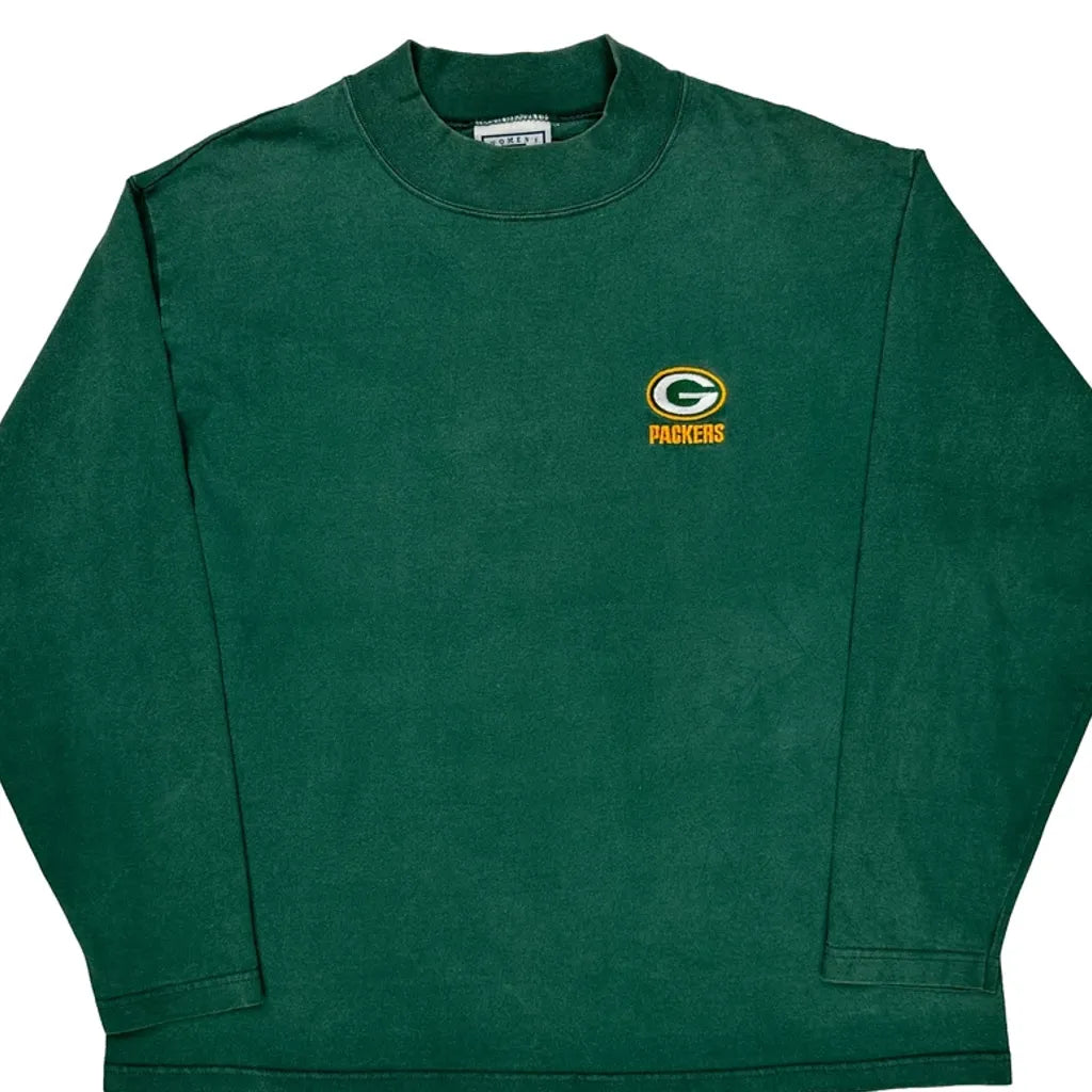 T-shirt à manches longues Green Bay Packers femme XL coton vert