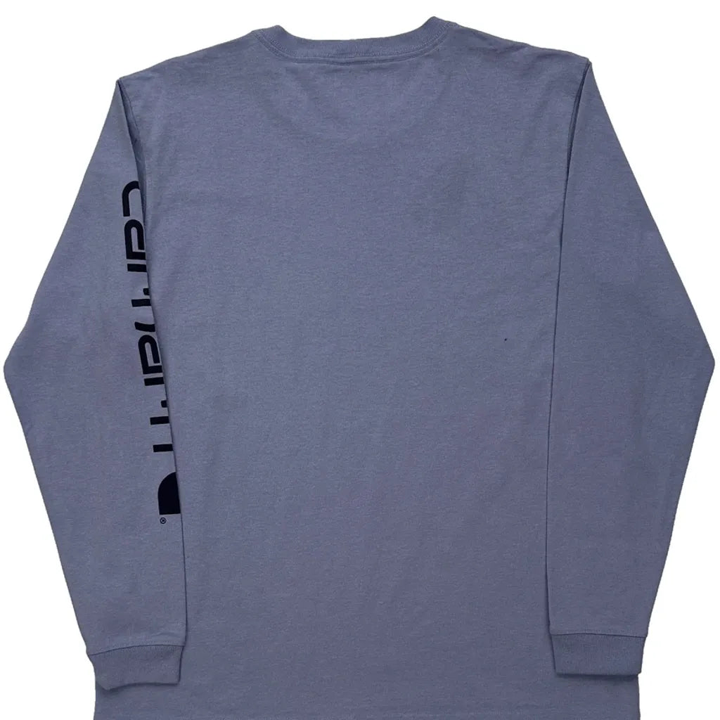 T-shirt à manches longues grande taille violet coton décontracté femme
