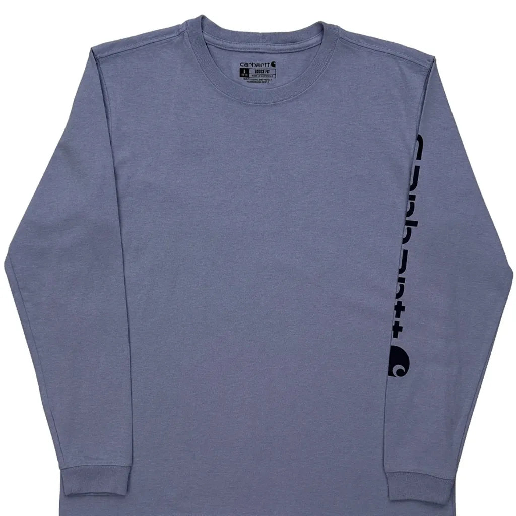 T-shirt à manches longues grande taille violet coton décontracté femme