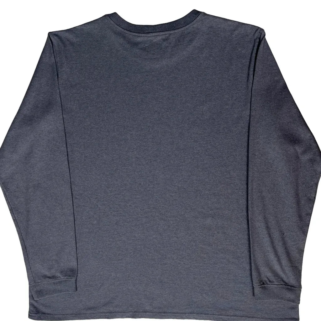 T-shirt à manches longues Femme Coton Gris Col Rond 2XL