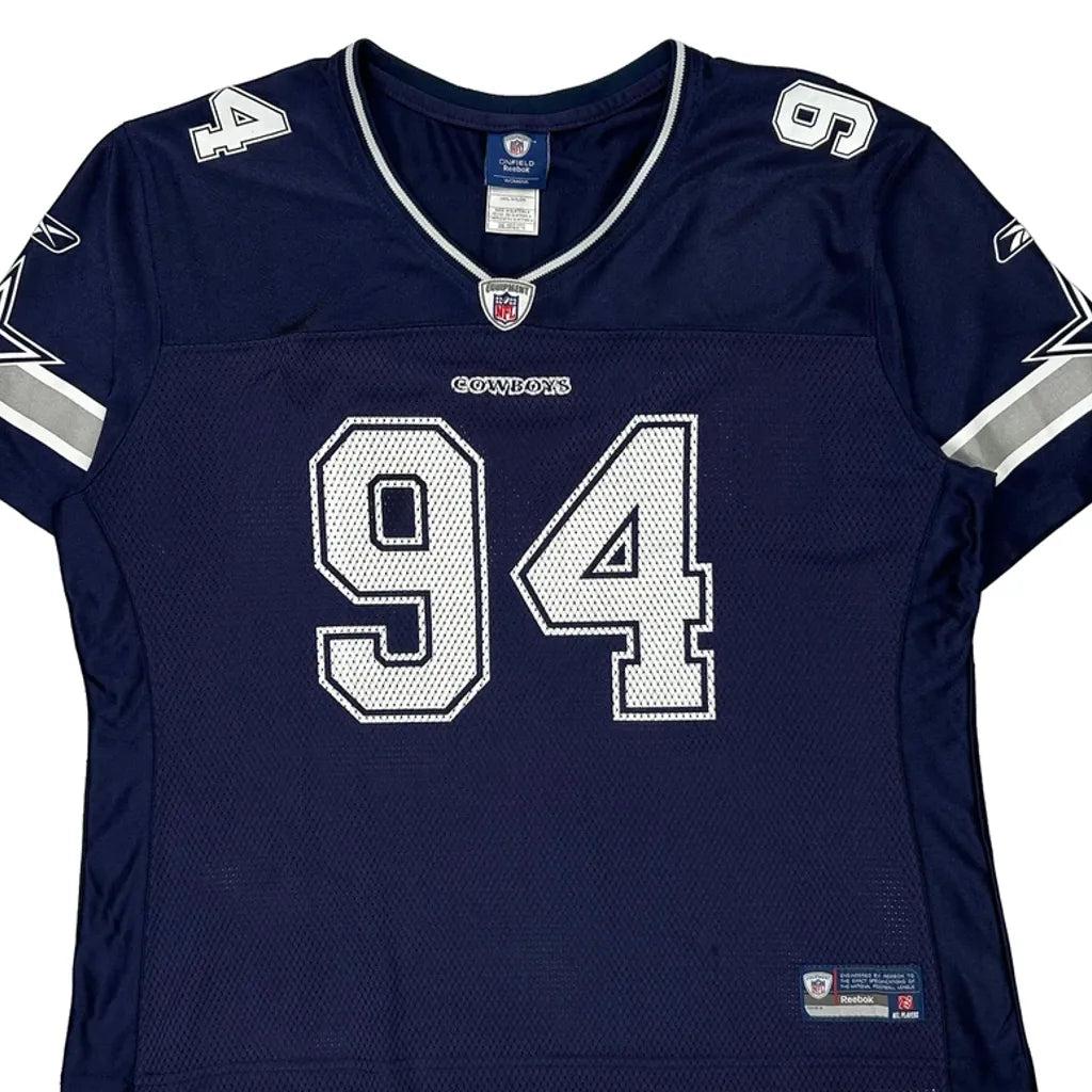 Maillot de football NFL pour femme, marine, manches courtes, col rond, taille 2XL