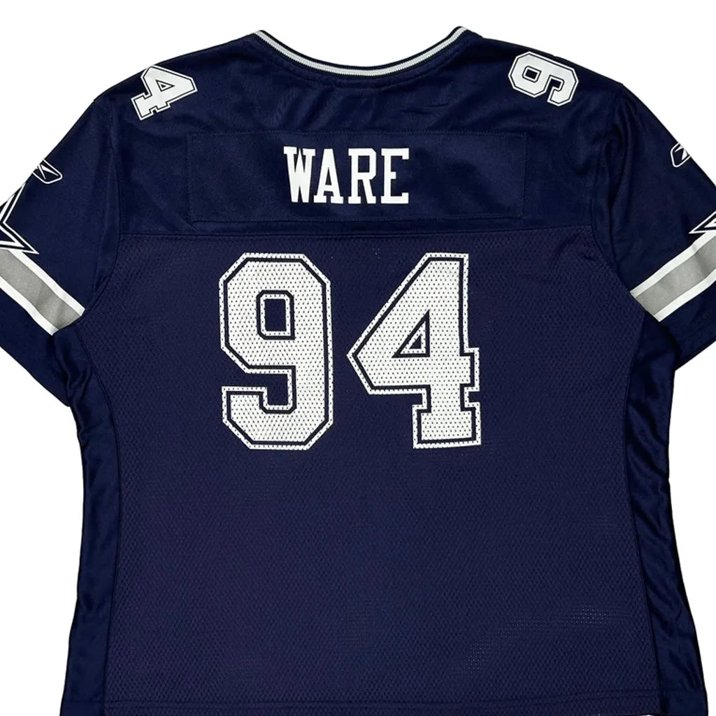 Maillot de football NFL pour femme, marine, manches courtes, col rond, taille 2XL